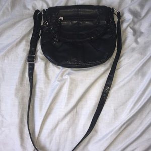 Medium, black purse